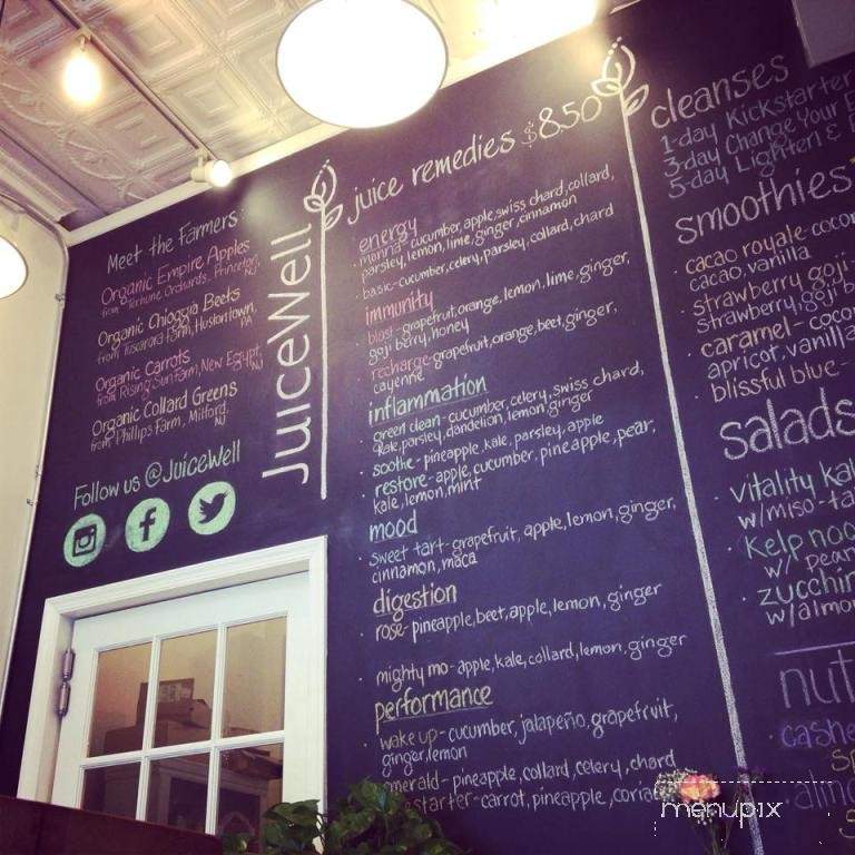 Juice Well - Santa Barbara, CA menu_pic