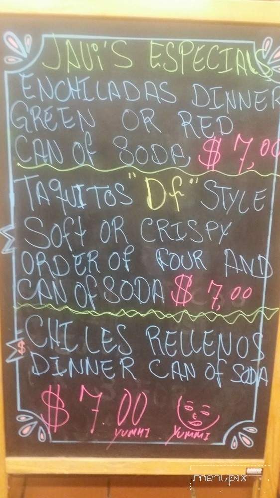 Javi's Burritos - Glen Ellyn, IL menu_pic