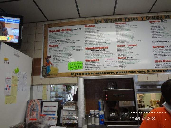 Pancho Tacos - Arlington, TX menu_pic