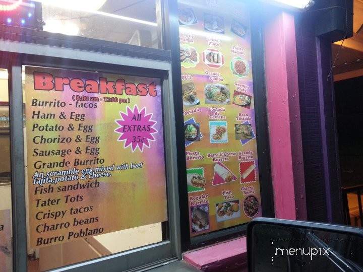 Taco Grande - Lewisville, TX menu_pic