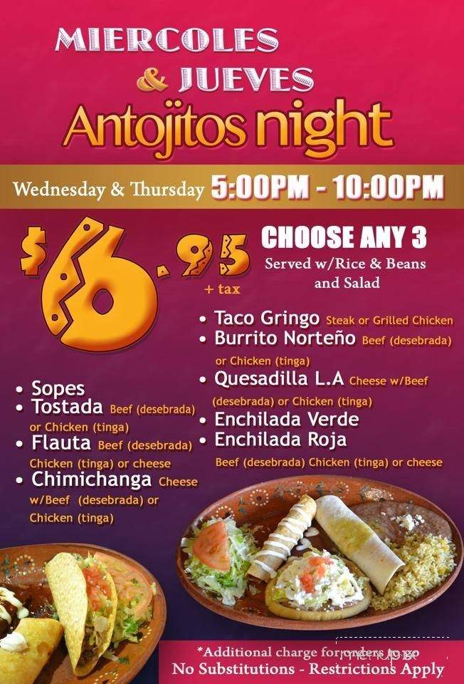 Tequila River Taqueria - West New York, NJ menu_pic