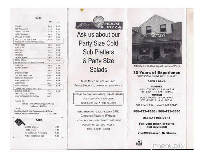 /380339025/Alecsies-House-of-Pizza-Harwich-MA - Harwich, MA