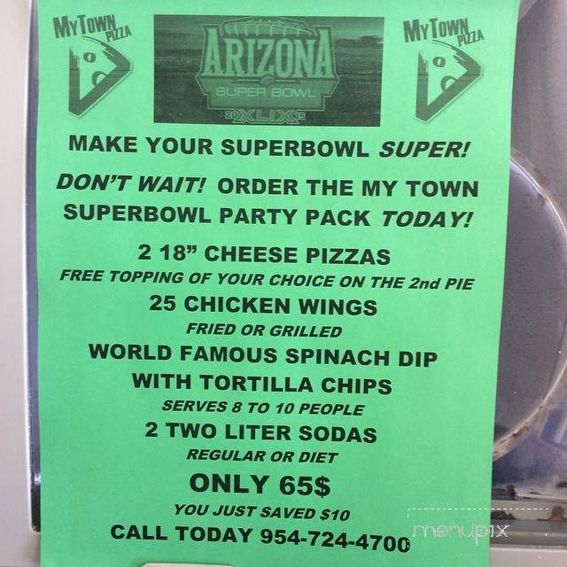 My Town Pizza - Tamarac, FL menu_pic