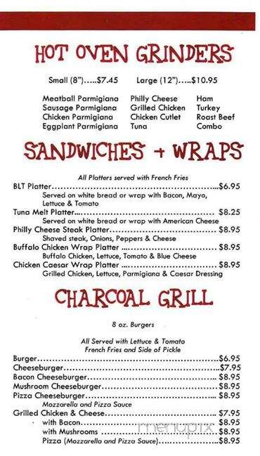 North Elm Pizza - Torrington, CT menu_pic
