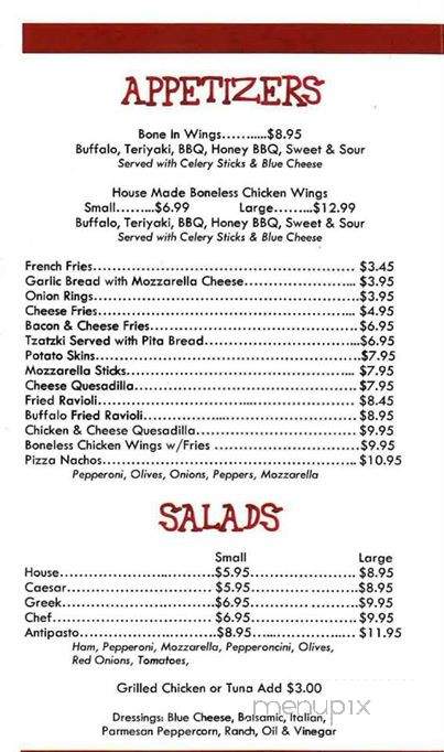 North Elm Pizza - Torrington, CT menu_pic