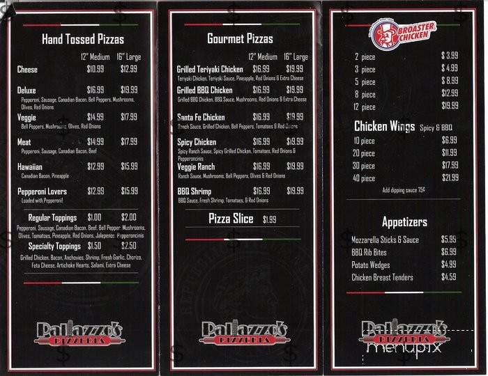 Pallazzo's Pizza - Fullerton, CA menu_pic