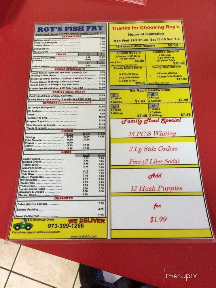 K-Dub's Seafood - Vidor, TX menu_pic