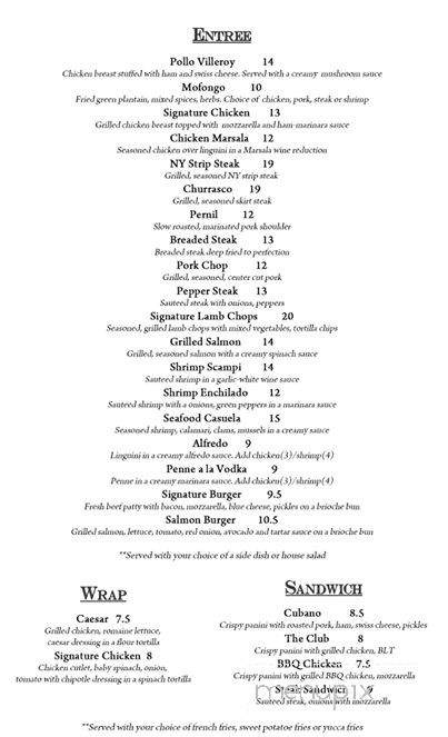 El Sabor Casero - Bronx, NY menu_pic