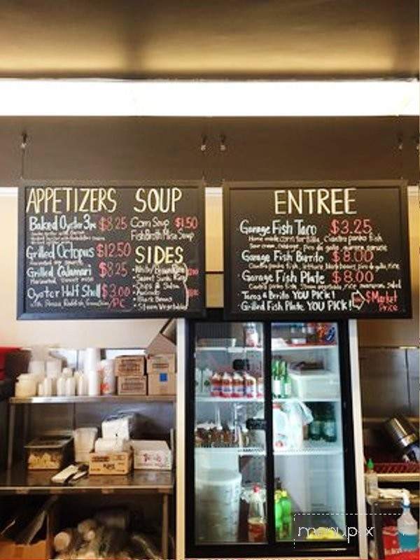 Garage Fish - Anaheim, CA menu_pic