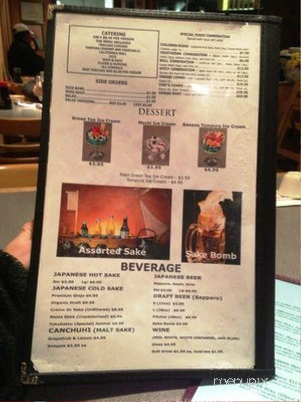 Hanabi Sushi - Concord, CA menu_pic