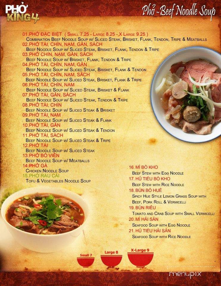 Pho King 4 - Davis, CA menu_pic