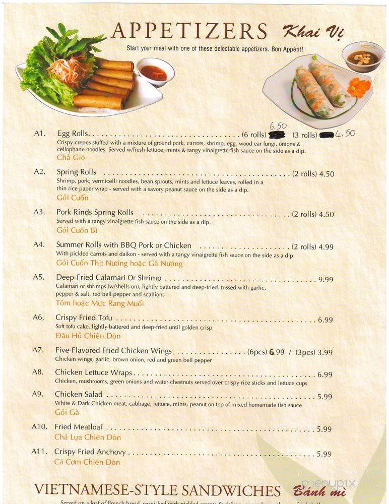 Pho Lena & Grill - Escondido, CA menu_pic