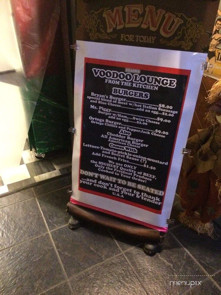 Voodoo Bar & Grill - Brookings, OR menu_pic