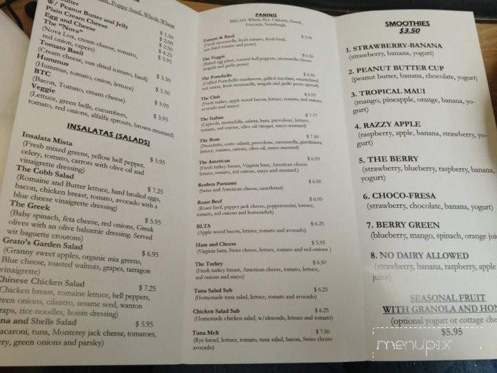 Grato Deli - Emeryville, CA menu_pic