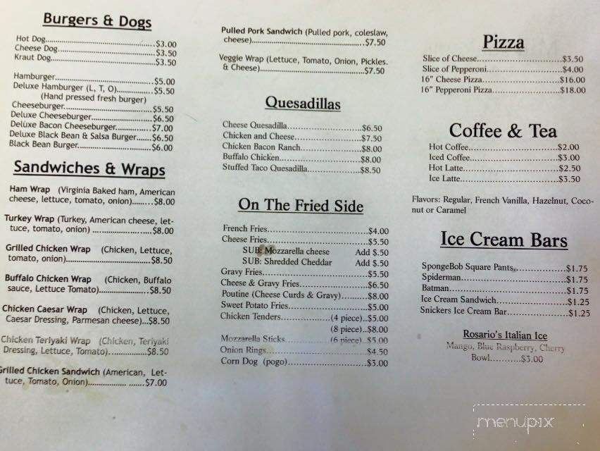 Smooth Moves - Plattsburgh, NY menu_pic