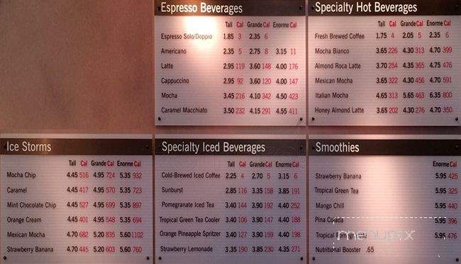 Ebar - Tukwila, WA menu_pic