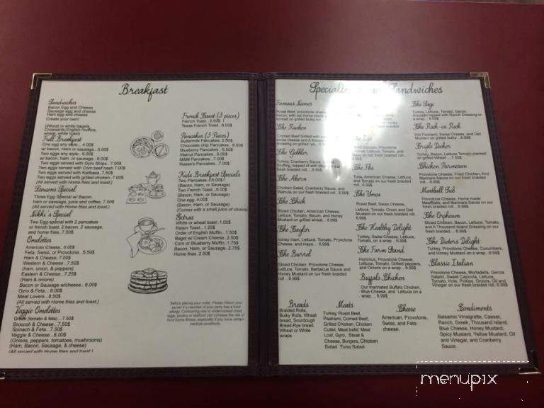 Loewen's Little Shop - Foxborough, MA menu_pic