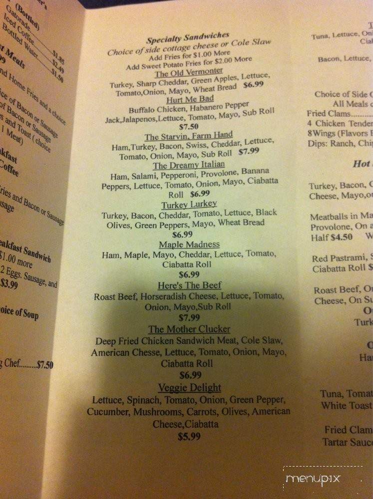Linda's Vermont Deli - Saint Albans, VT menu_pic