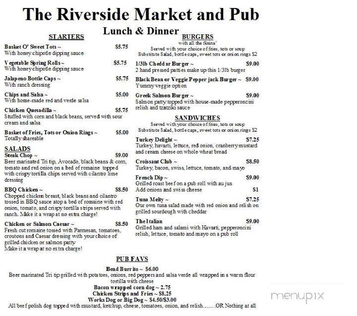 Riverside Market - Bend, OR menu_pic