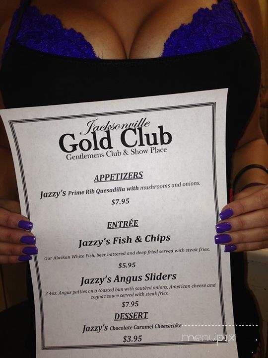 Gold Club - Jacksonville, FL menu_pic