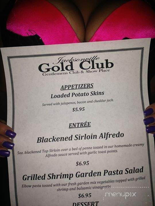 Gold Club - Jacksonville, FL menu_pic