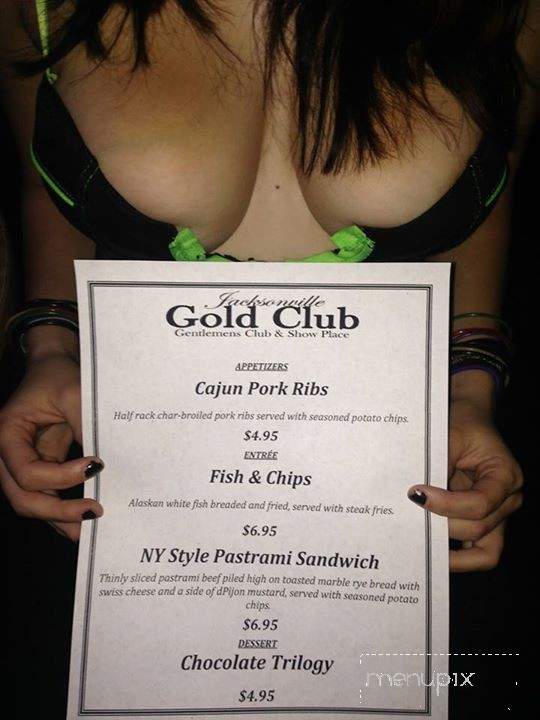 Gold Club - Jacksonville, FL menu_pic