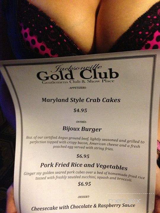 Gold Club - Jacksonville, FL menu_pic