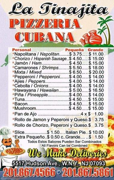 La Tinajita Restaurant - Union City, NJ menu_pic