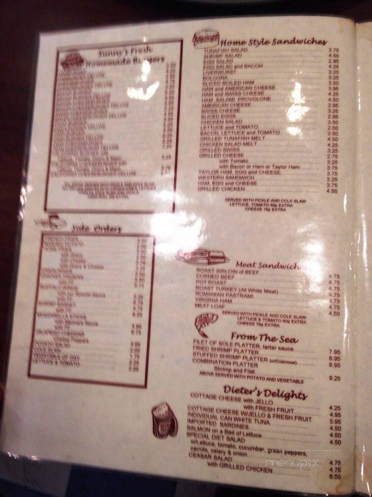 Sunny's Restaurant - Jersey City, NJ menu_pic