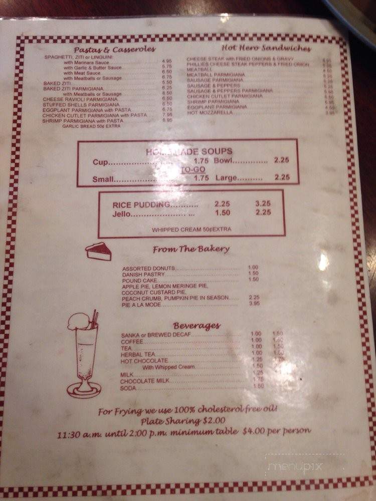 Sunny's Restaurant - Jersey City, NJ menu_pic