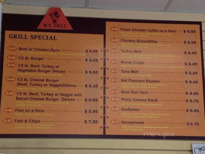 M Y Deli - Englewood, NJ menu_pic