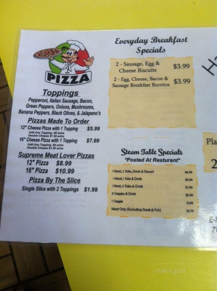 Hadis Grill - Hayden, AL menu_pic