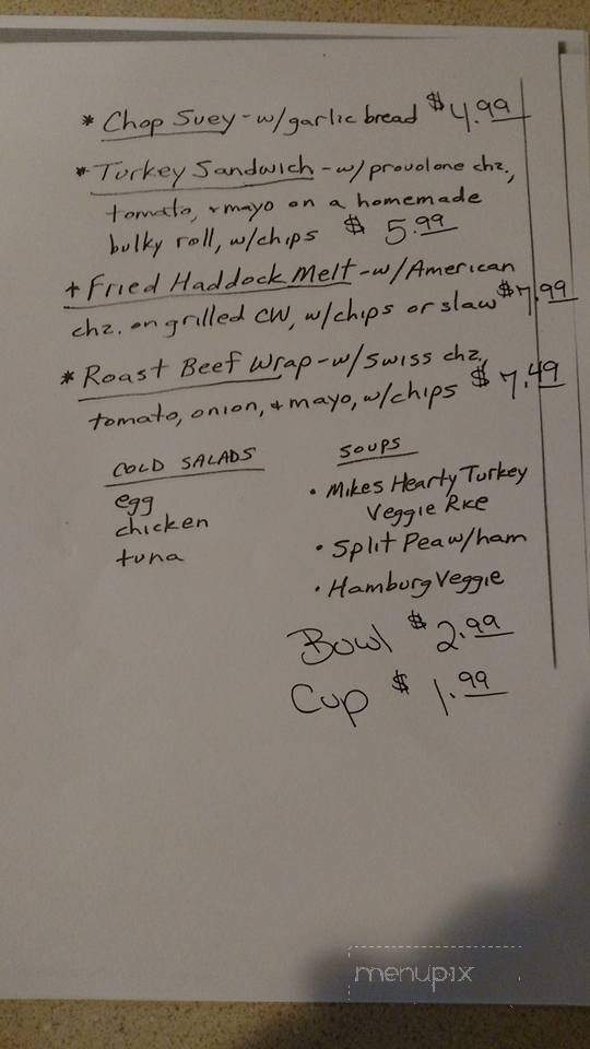 Dee's Rte 202 Diner - Sanford, ME menu_pic