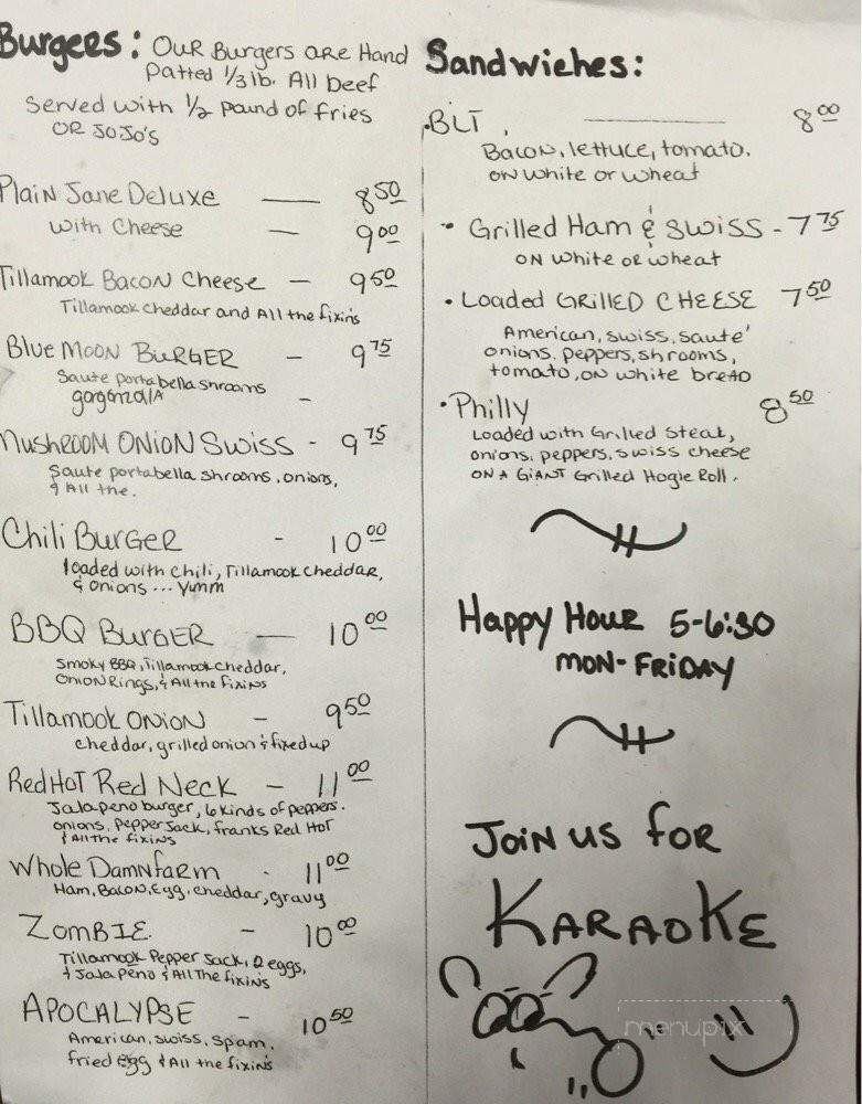 Rockin' Horse Country Grille & Saloon - Lewiston, ID menu_pic