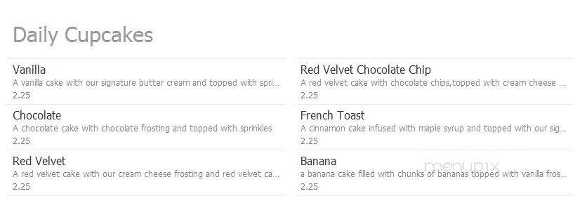 Pieces of Heaven Cupcakery - Twin Falls, ID menu_pic