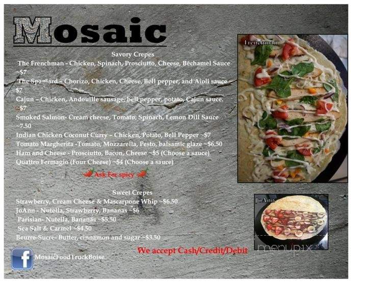 Mosaic Crepe Co. - Boise, ID menu_pic