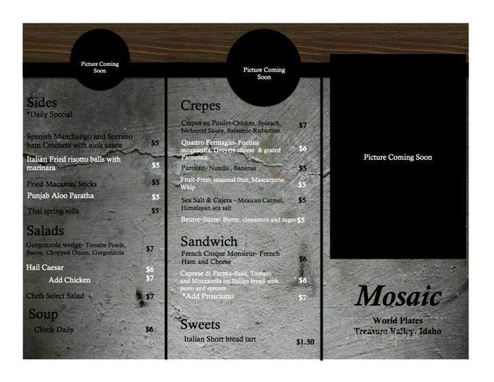 Mosaic Crepe Co. - Boise, ID menu_pic