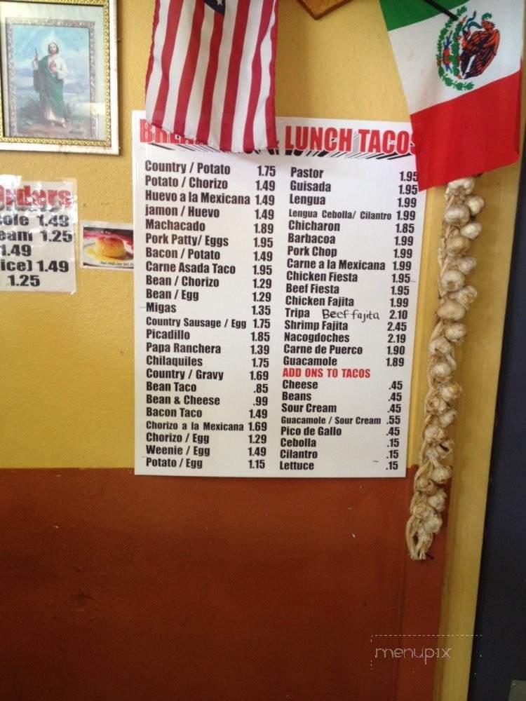 Caracheo's Mexican Restaurant - San Antonio, TX menu_pic