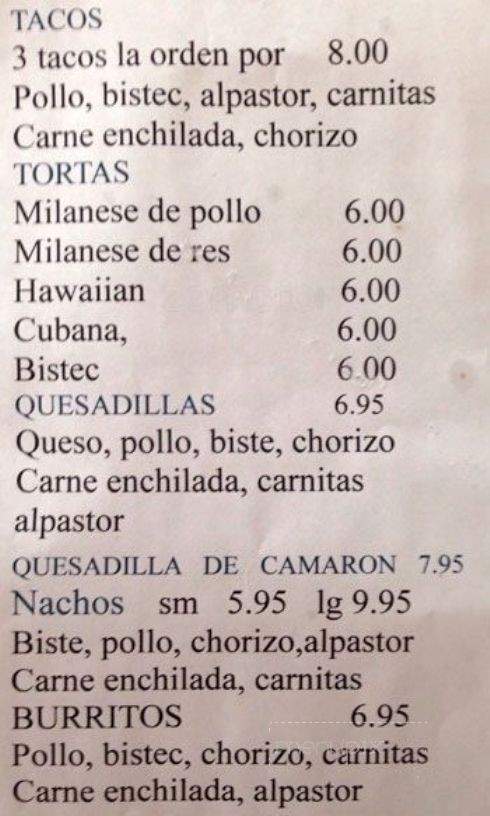 Andiamo Cafe - New York, NY menu_pic