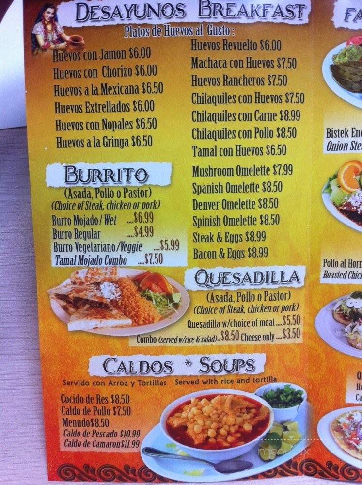 Dona Mary - Vernon, CA menu_pic