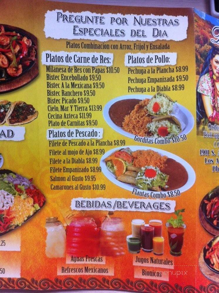 Dona Mary - Vernon, CA menu_pic