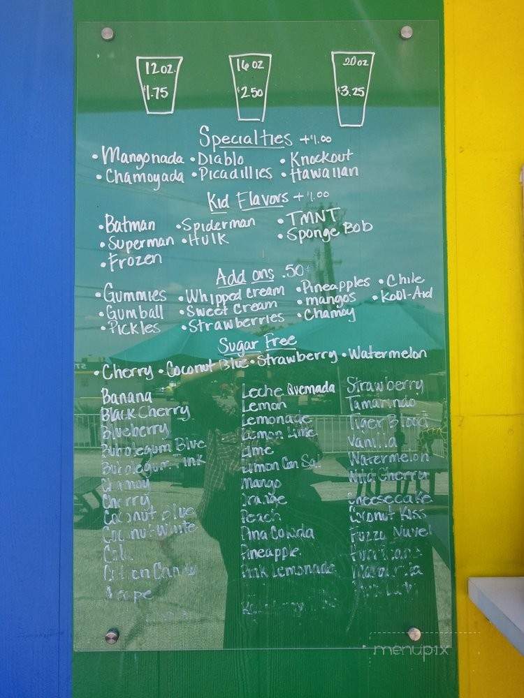 Fat Mikes Snowballs Express - Irving, TX menu_pic