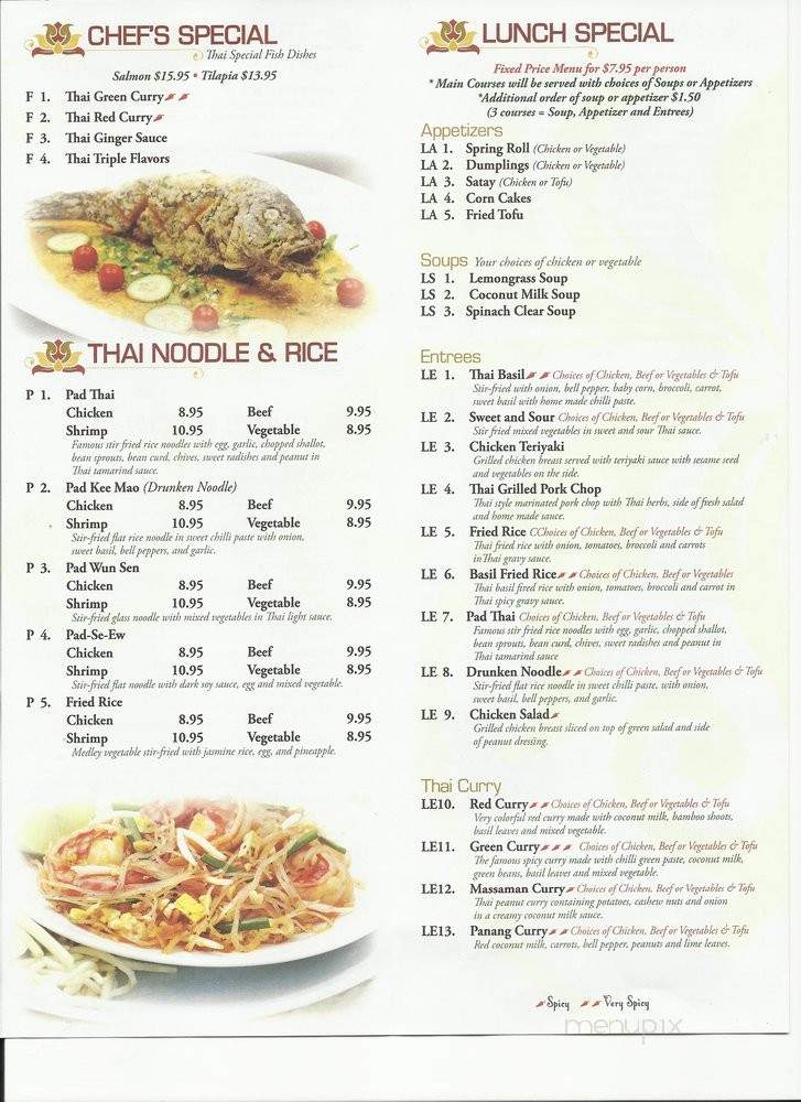 101 Thai Kitchen - Philadelphia, PA menu_pic