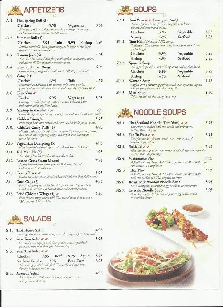 101 Thai Kitchen - Philadelphia, PA menu_pic
