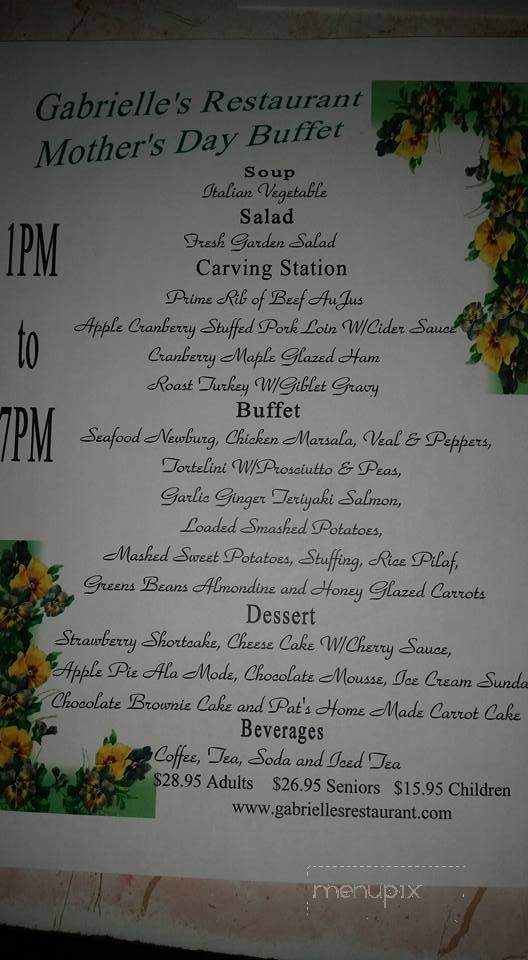 Club Capri - Levittown, PA menu_pic