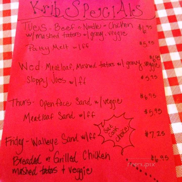 Korn Krib - Latham, IL menu_pic