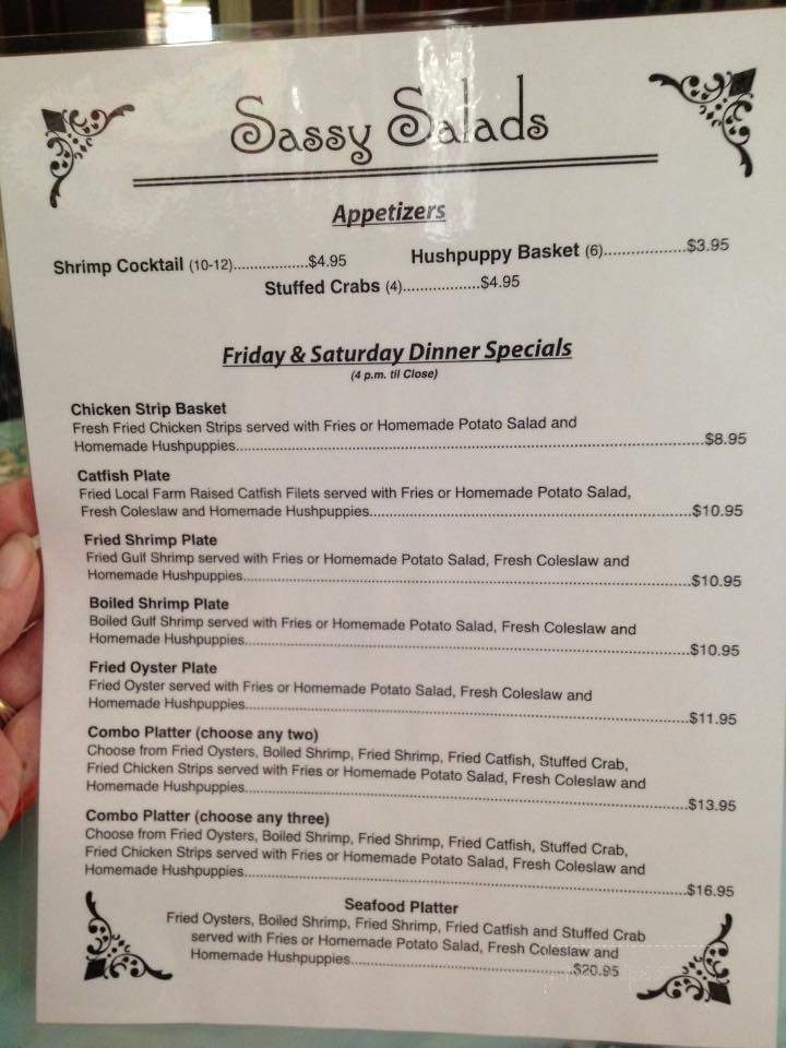 Sassy Salads - Ocean Springs, MS menu_pic