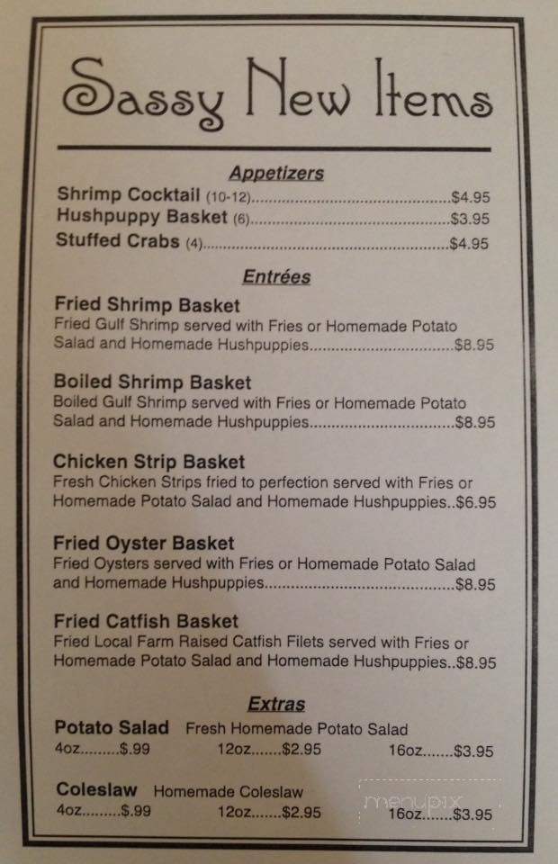Sassy Salads - Ocean Springs, MS menu_pic