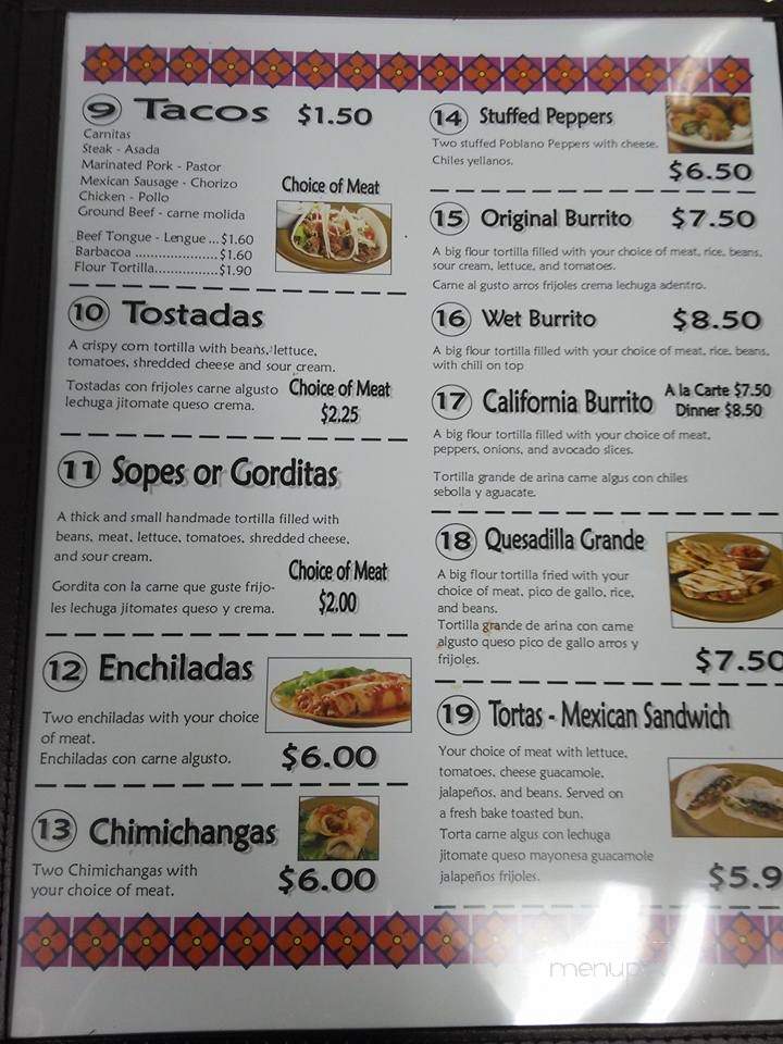 Taqueria San Antonio - Waterford, MI menu_pic