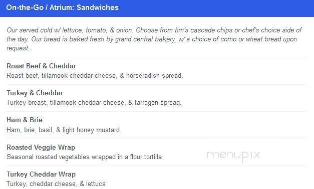 The Workz Cafe - Tacoma, WA menu_pic